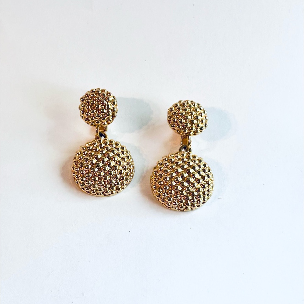 Avon Gold-Tone Textured Earrings